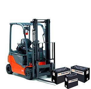 Аккумуляторы для погрузчика toyota