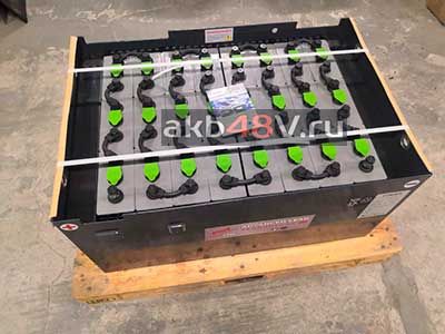 Тяговые аккумуляторы 48 вольт для платформенных электротележек